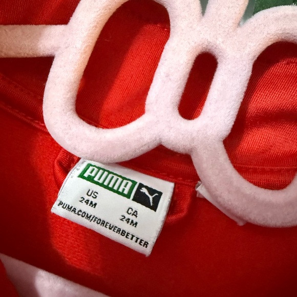 • 4/$25- Puma Red Zip Track Jacket - Picture 3 of 3